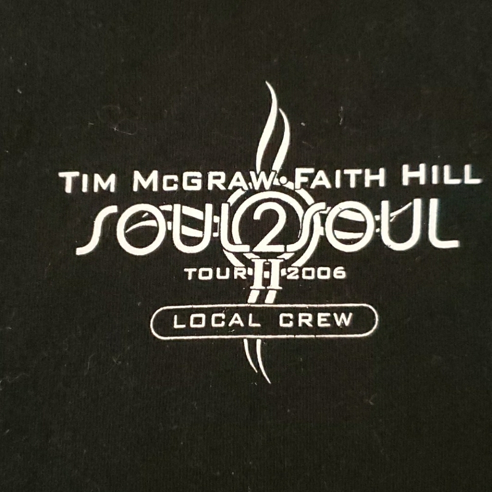Tim & Faith roadie original shirt. 2006 tour